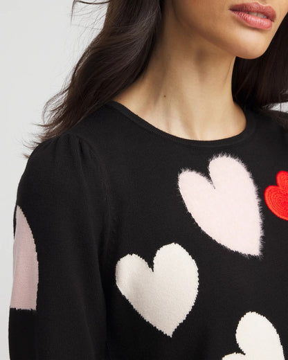 Chico's Best Price | V-Day Multi-Heart Pullover