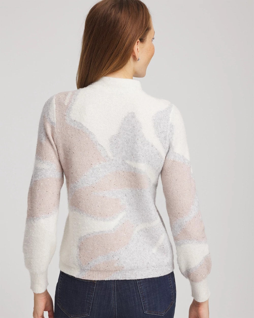 Chico's Top Pick | Bloom Metallic Intarsia Pullover Sweater