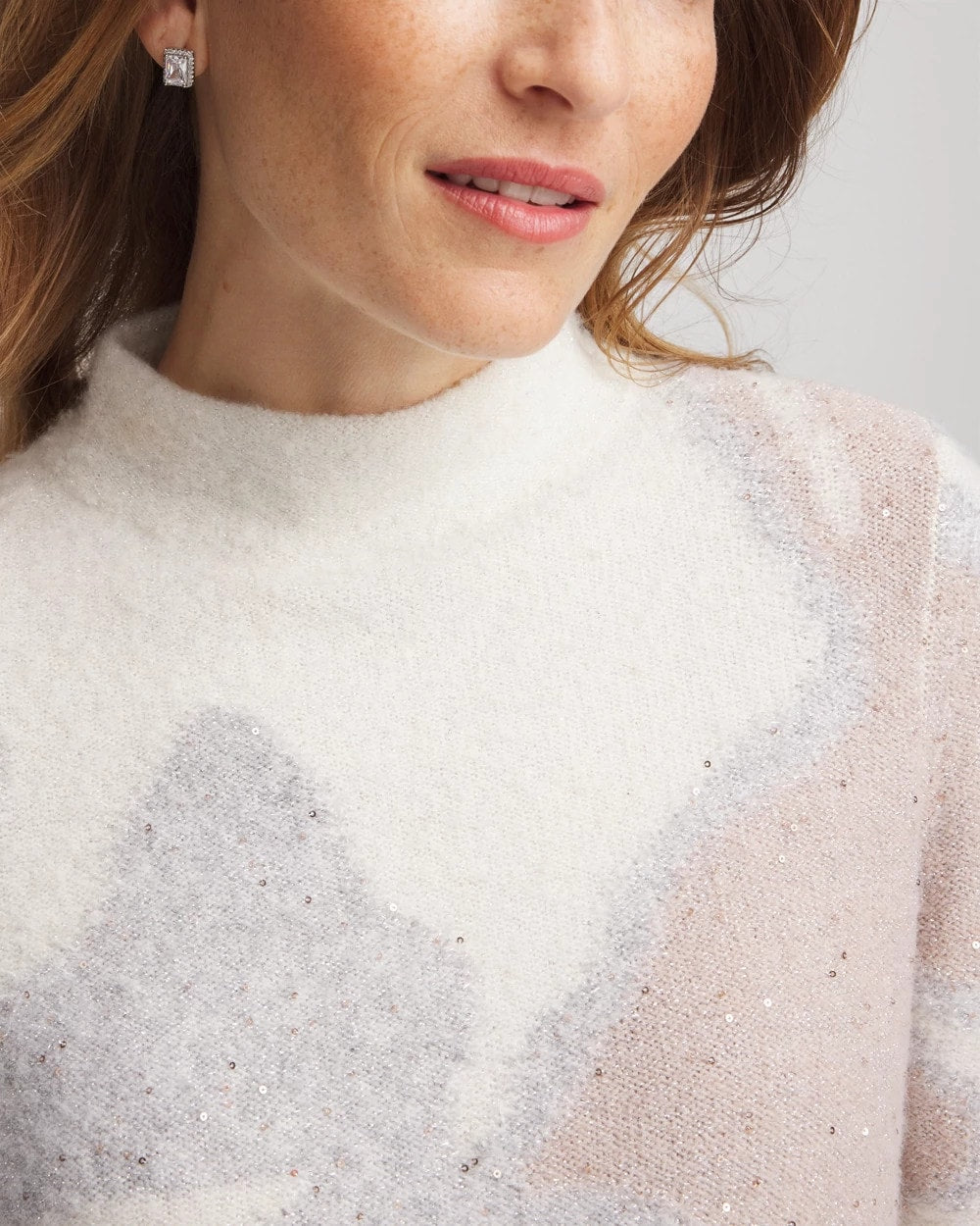 Chico's Top Pick | Bloom Metallic Intarsia Pullover Sweater