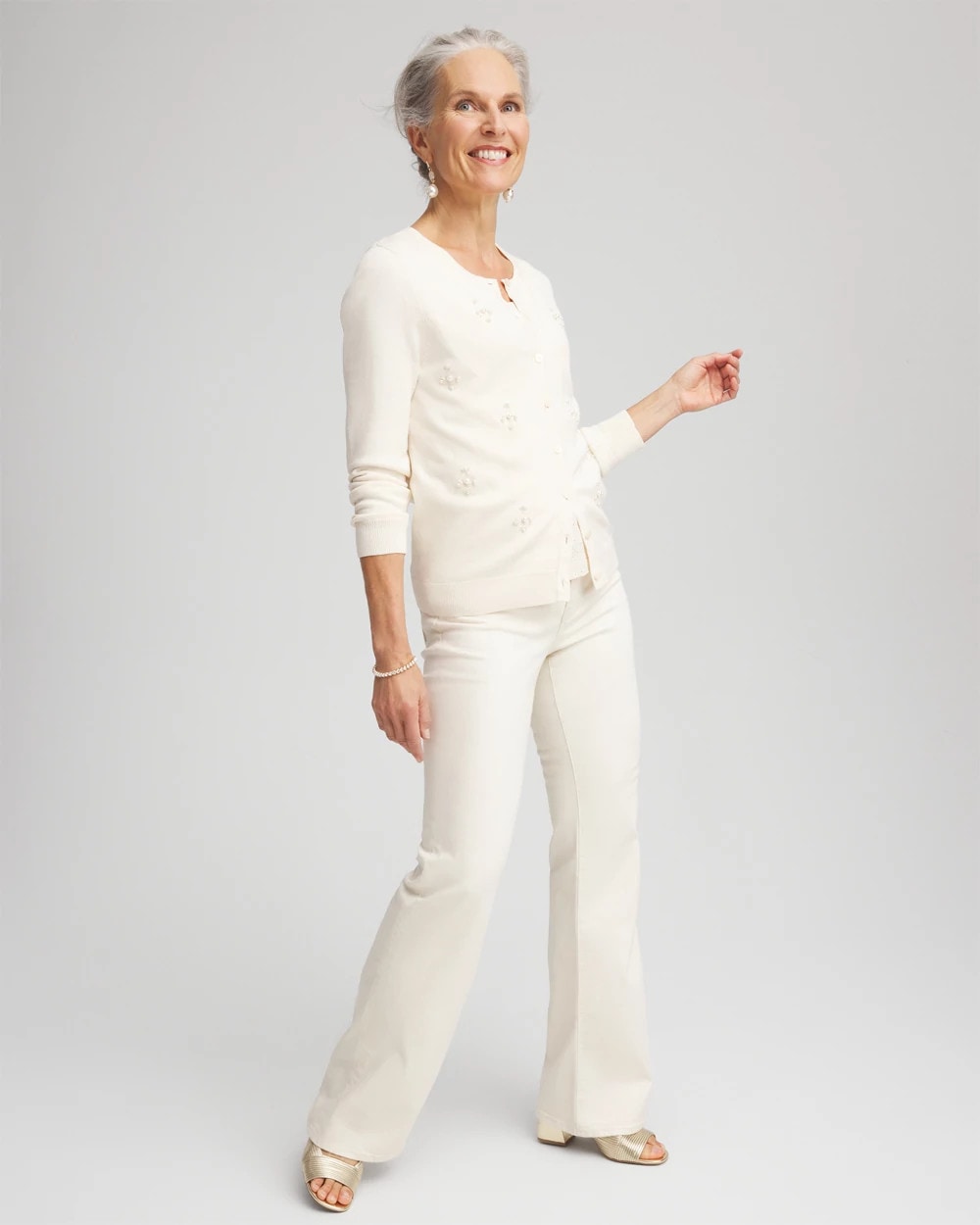 Chico's Featured | Embellished Crewneck Cardigan