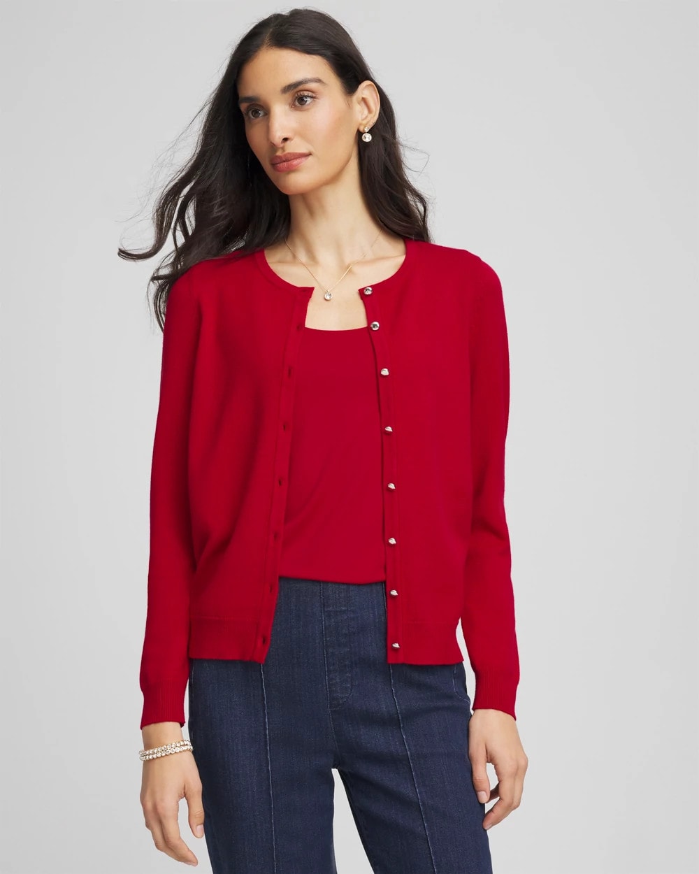 Chico's Quality | Crewneck Cardigan