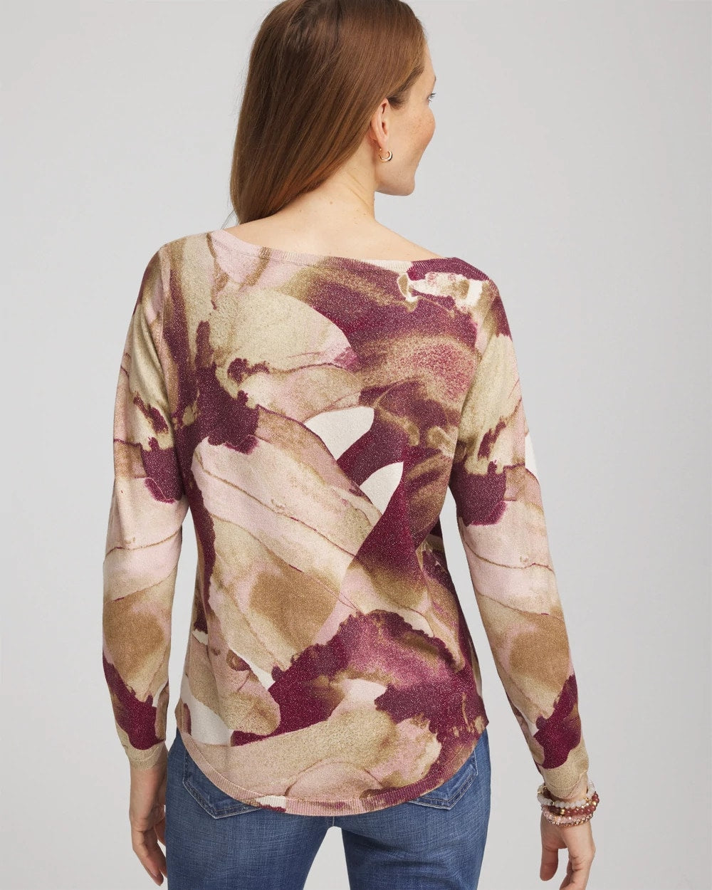 Chico's Customer Favorite | Ella Ocean Glitz Boatneck Sweater