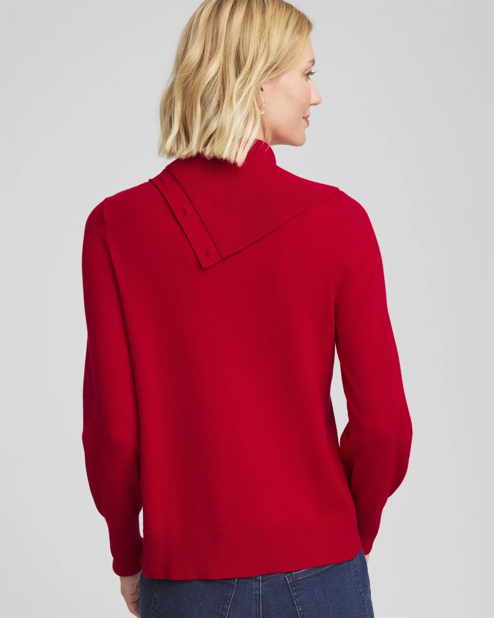 Chico's New | Button Envelope Neck Sweater