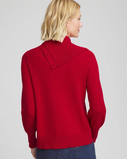 Chico's New | Button Envelope Neck Sweater