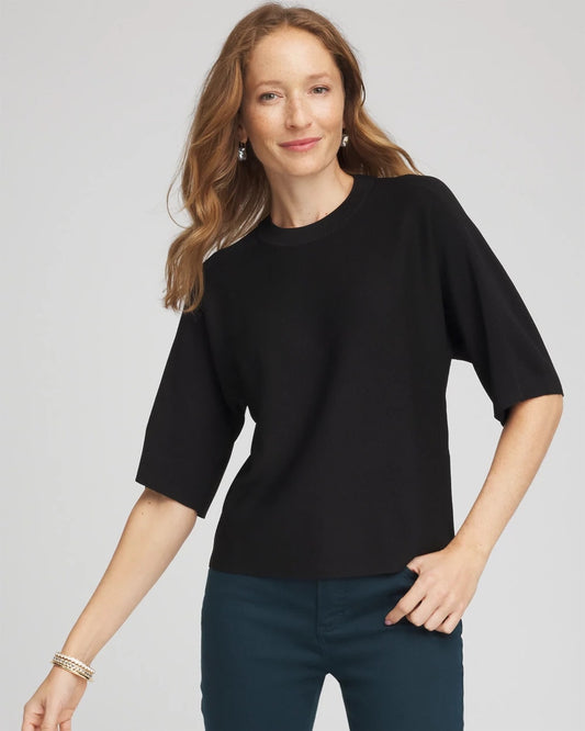 Chico's Discount | Dolman Sleeve Crew Neck Pullover Sweater