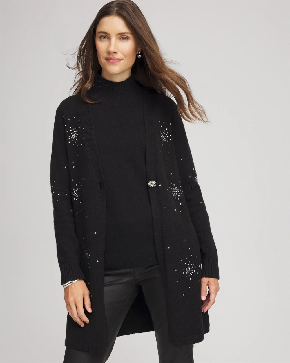 Chico's Smart Buy | Rhinestone Embellished Cardigan