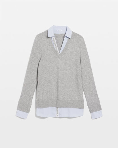 Chico's Featured | Sequin Built-In Shirt Knit Sweater