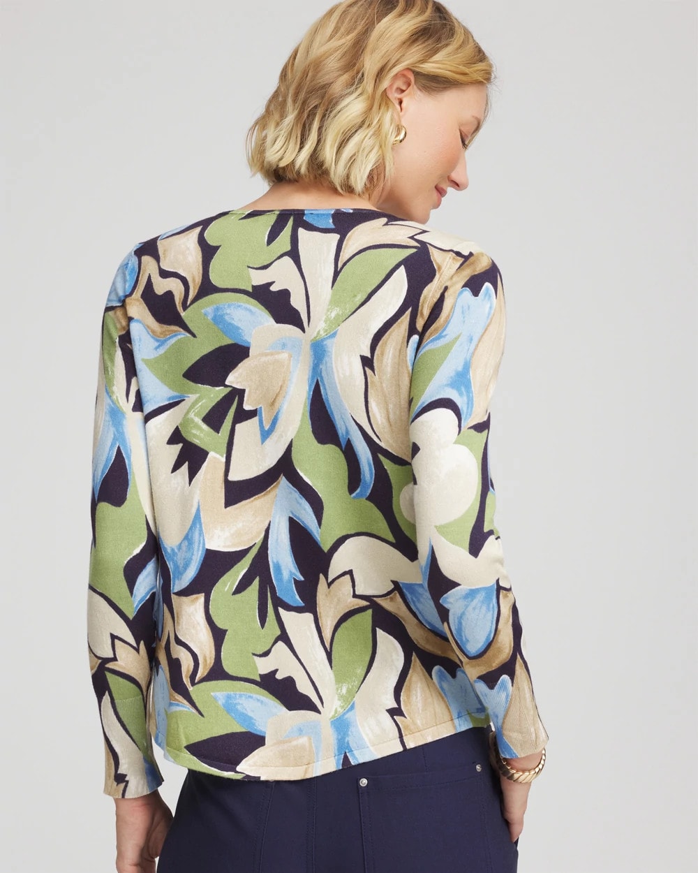 Chico's Great Value | Ella Bloom V-Neck Pullover Sweater