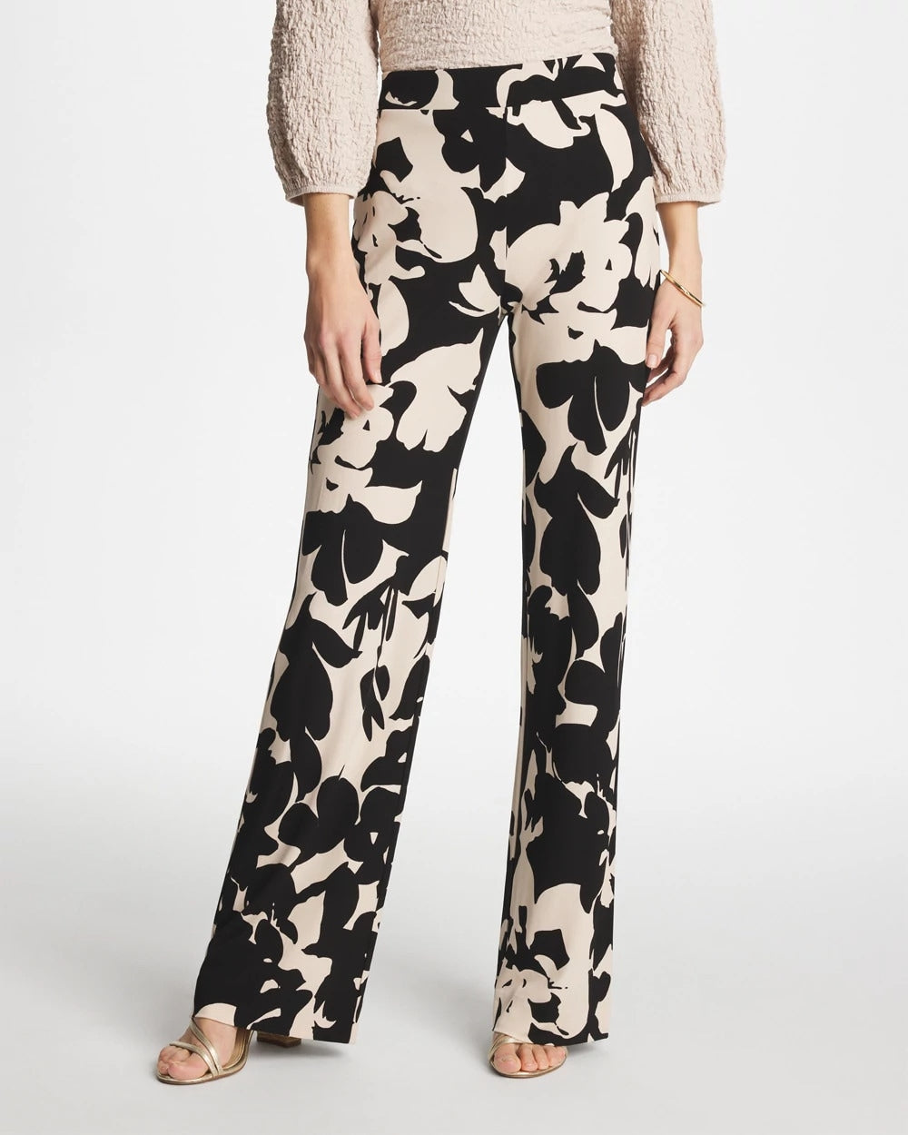 Chico's Popular | Shadow Blossom Matte Jersey Pants