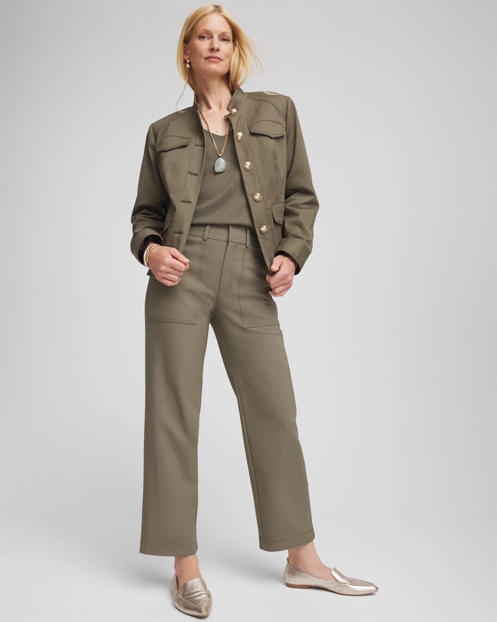 Chico's Value | Petite Bi-Stretch Straight Ankle Pants