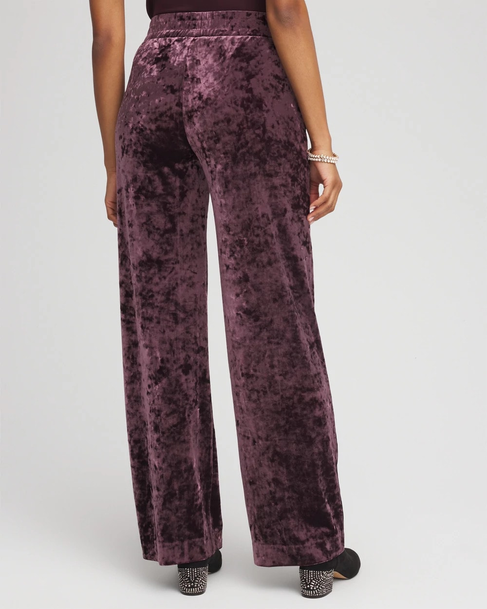 Chico's Great Value | Crushed Velvet Wide-Leg Pants