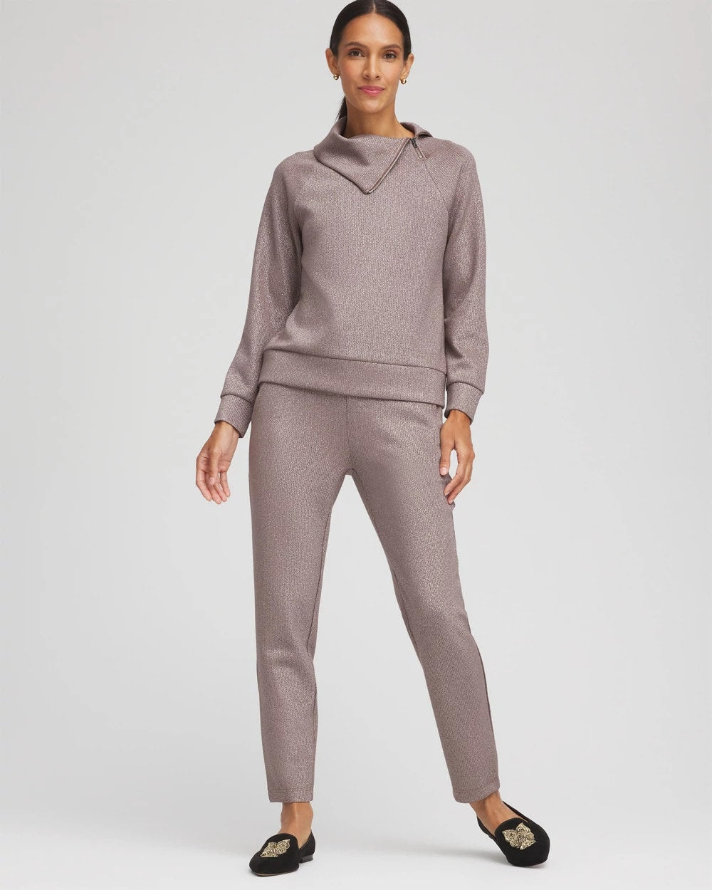 Chico's Signature | Zenergy® Sparkle Tapered Ankle Pants