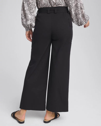 Chico's Classic | Belted Twill Utility Cropped Pants