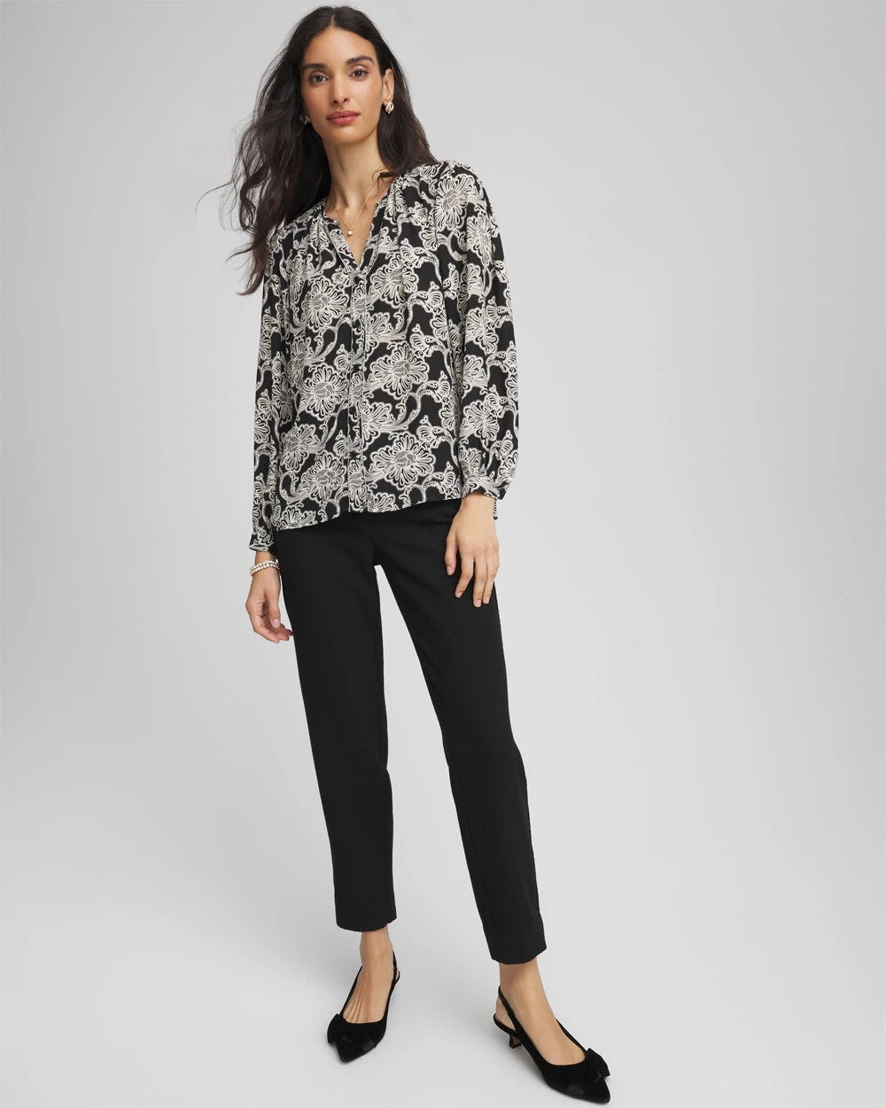Chico's Deals | Matelassé Slim Tapered Ankle Pants