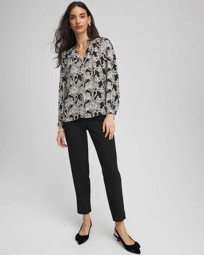 Chico's Deals | Matelassé Slim Tapered Ankle Pants