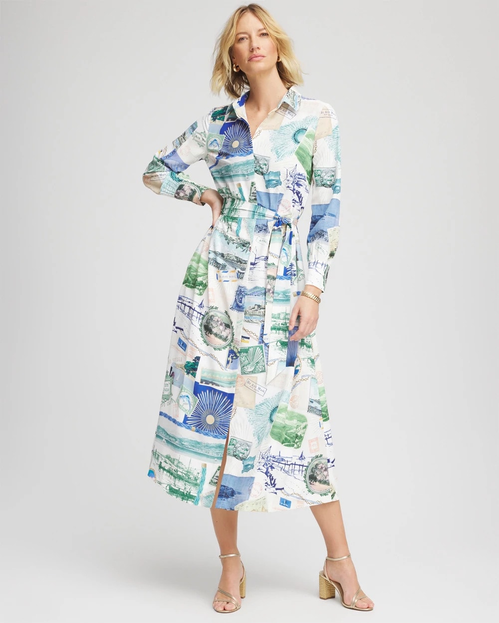 Chico's Everyday | Port Call Maxi Shirtdress