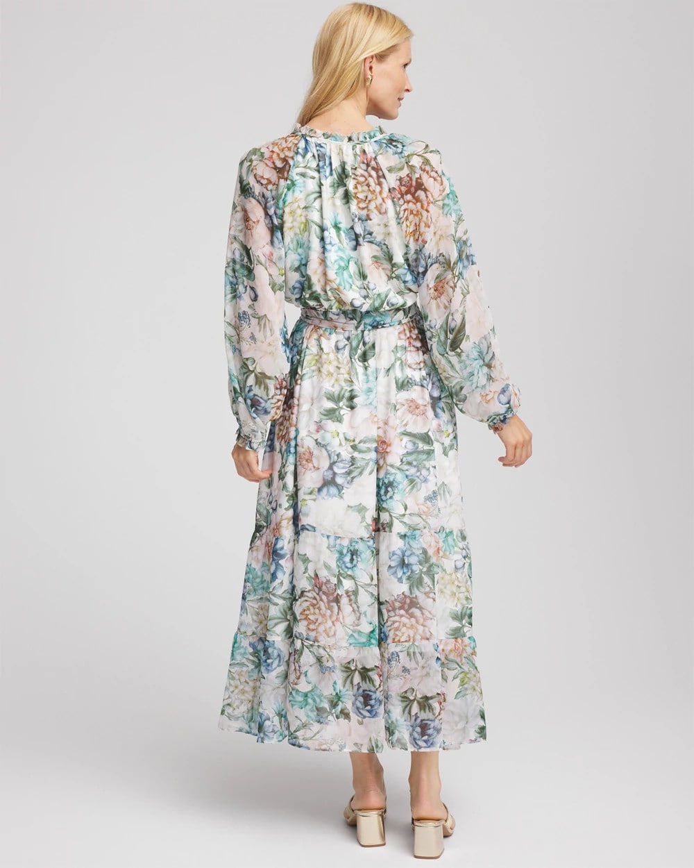 Chico's Sale | Georgette Tie-Front Maxi Dress