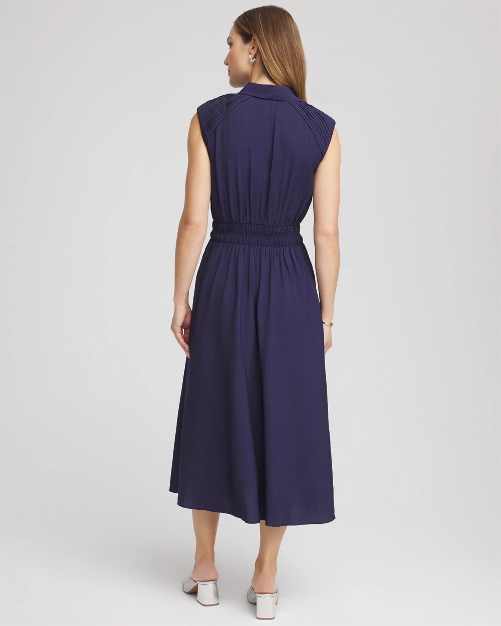 Chico's Classic | Smocked-Waist Shirtdress