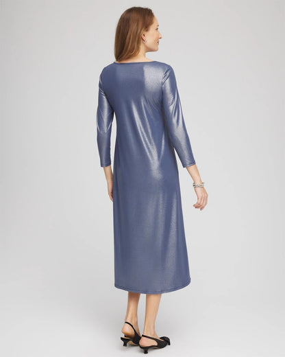 Chico's Great Value | Foiled Jersey Knit Maxi Dress