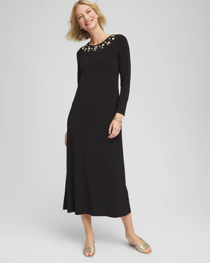 Chico's Smart Buy | Embellished Column Maxi Dress