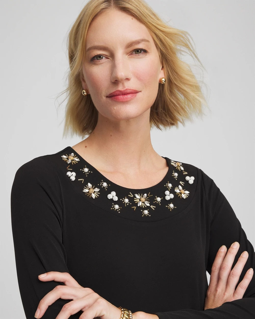 Chico's Smart Buy | Embellished Column Maxi Dress
