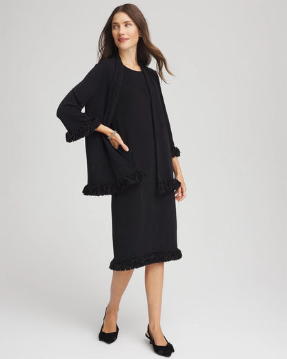 Chico's Exclusive | Travelers™ Fringe Hem Tank Dress