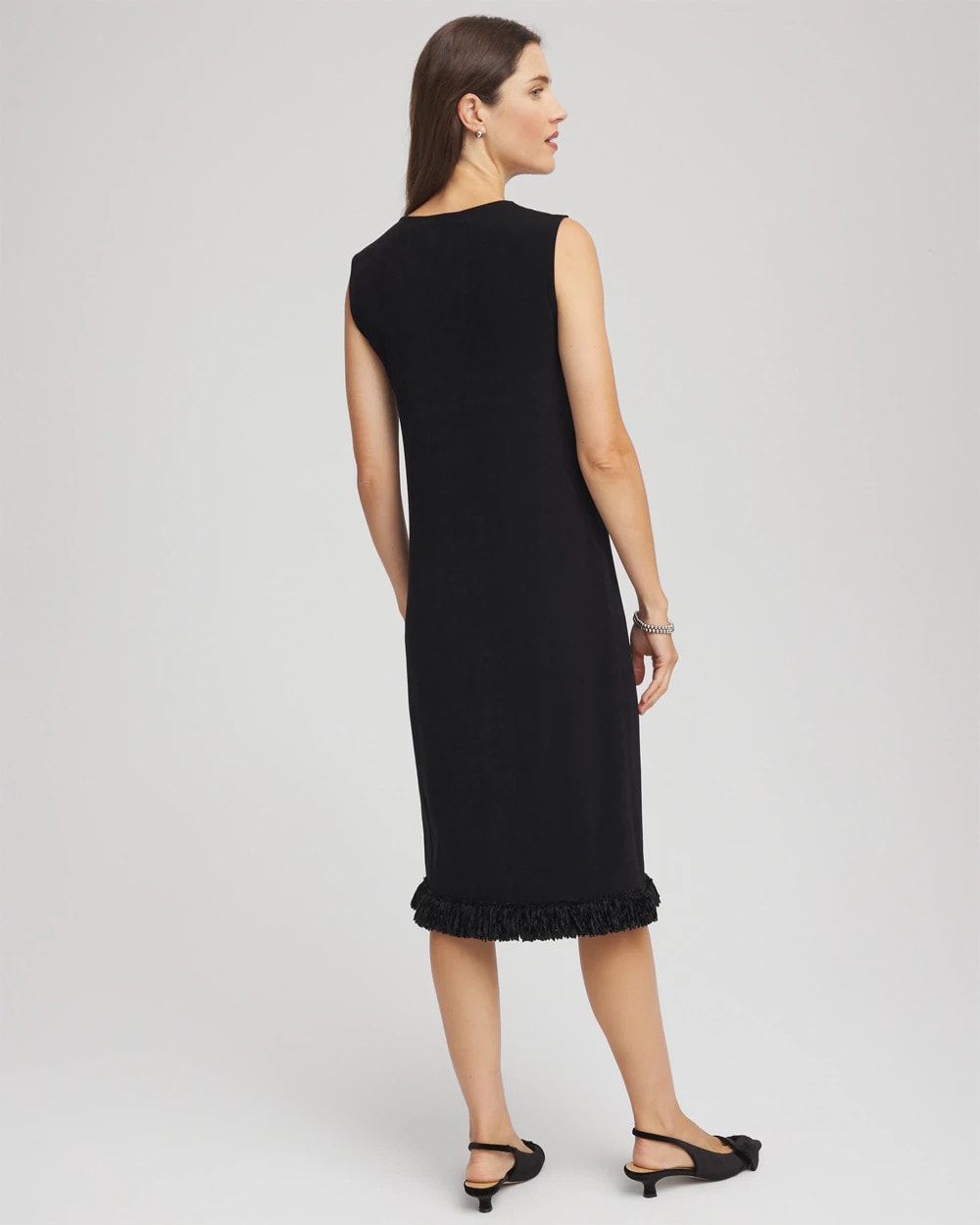 Chico's Exclusive | Travelers™ Fringe Hem Tank Dress