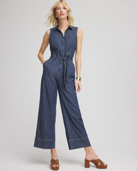Chico's Quality | Denim Wide-Leg Jumpsuit