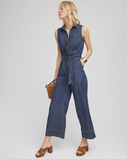 Chico's Quality | Denim Wide-Leg Jumpsuit