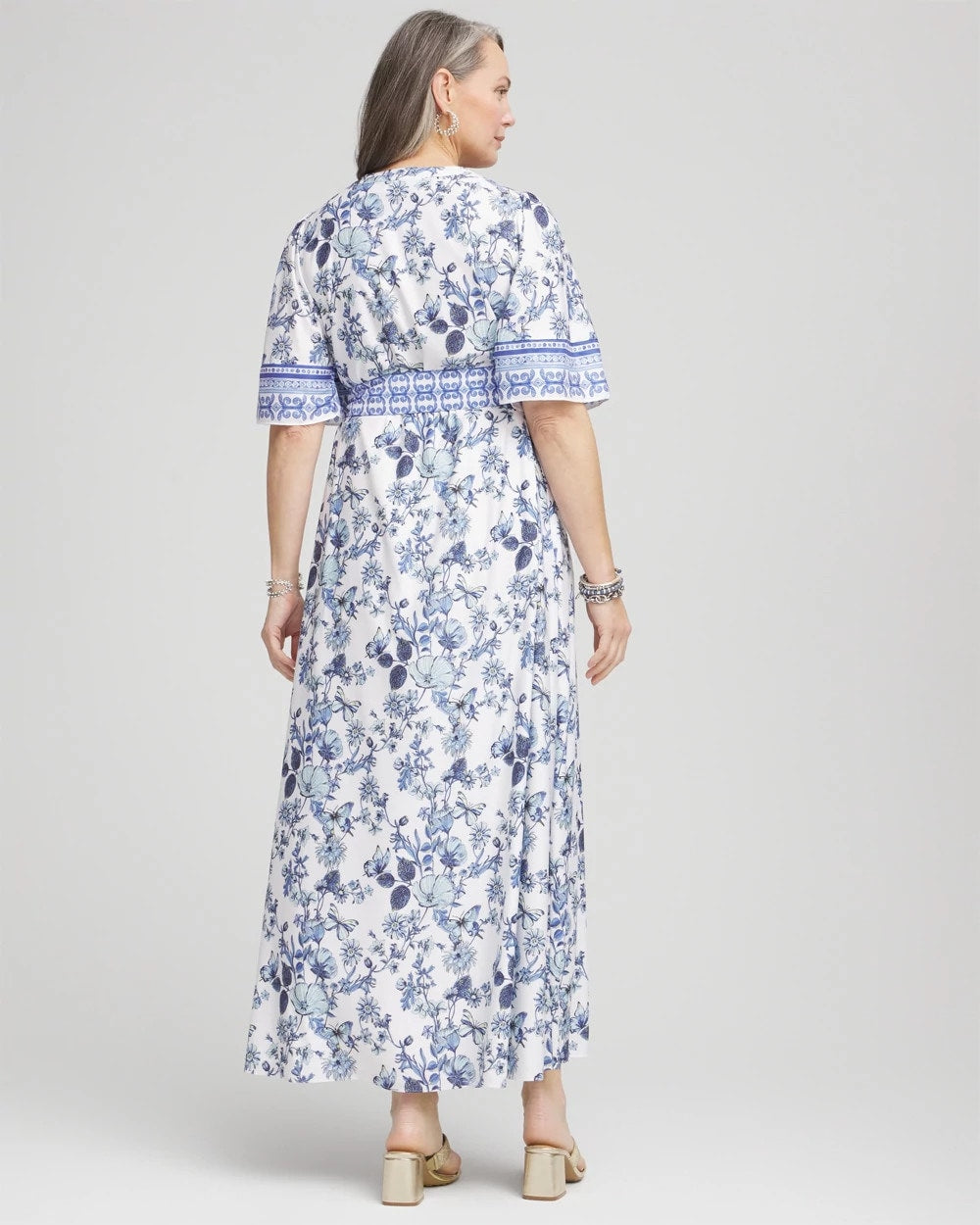 Chico's Featured | Surplice Matte Satin Maxi Dress
