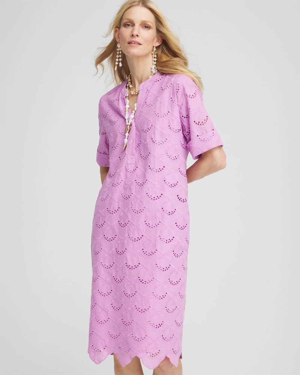 Chico's Sale | Eyelet Popover Dress