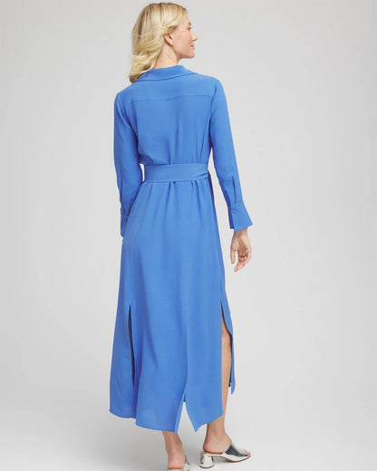 Chico's Best Price | Belted Split Hem Maxi Shirtdress