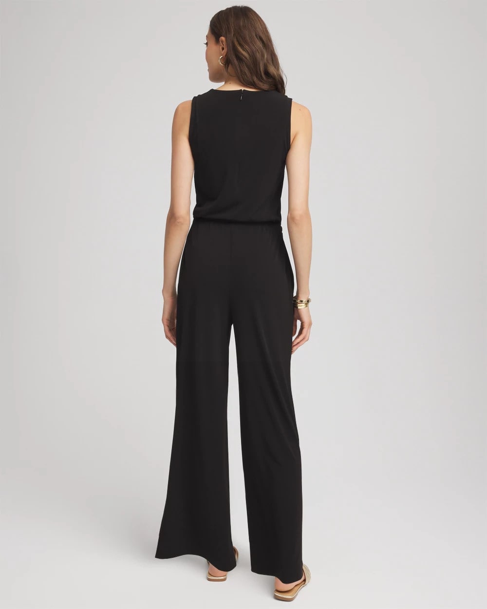Chico's Customer Favorite | Travelers™ Jersey Knit Chain-Trim Jumpsuit