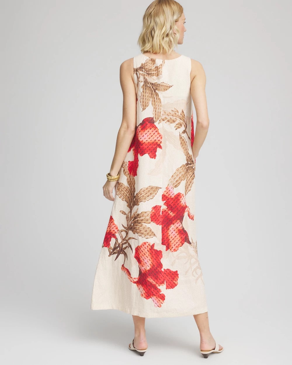 Chico's Trusted | Floral Tank Linen Maxi Dress