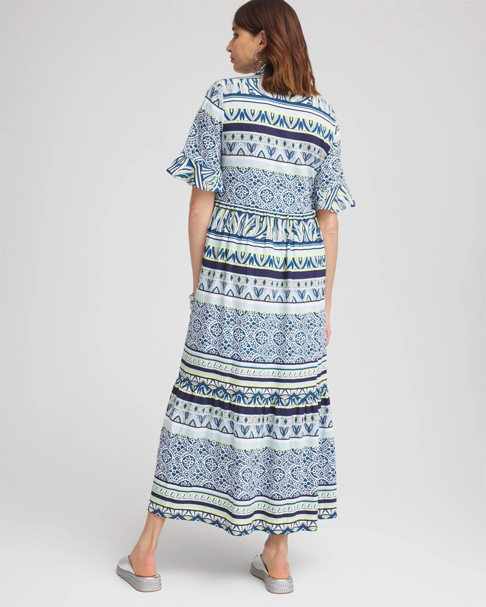 Chico's Sale | Flutter-Sleeved Maxi Dress