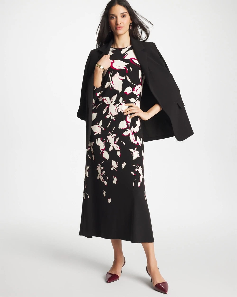 Chico's Hot Sale | Column Knit Maxi Dress