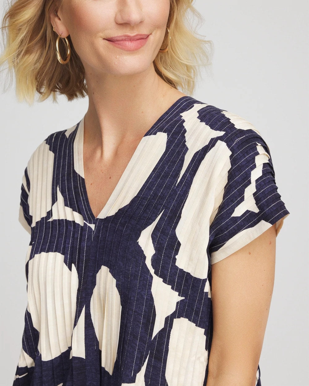 Chico's Featured | Printed Silk-Twill Popover Midi Dress