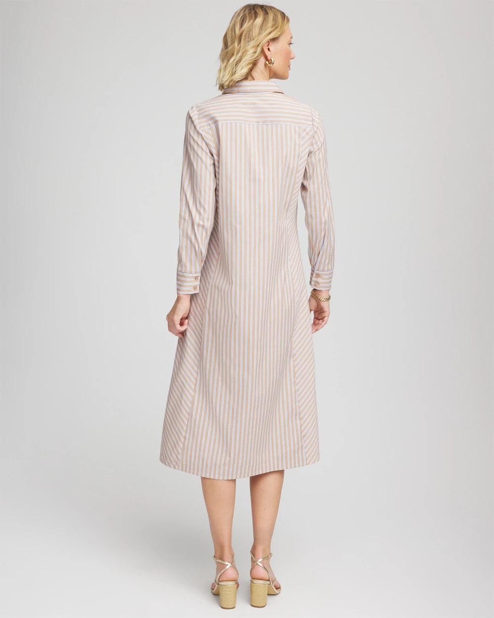 Chico's Top Pick | Vanilla Chai Striped Shirtdress