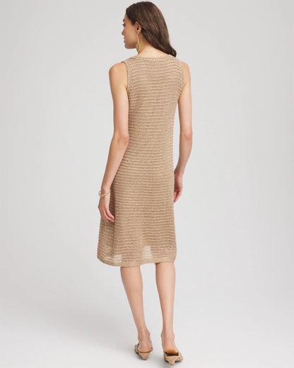 Chico's Popular | Crochet-Knit Sequins Tank Dress