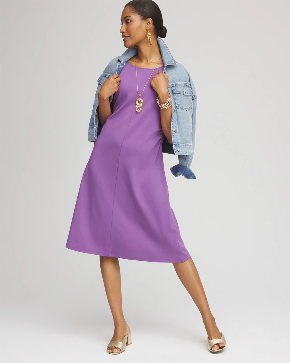 Chico's Latest | Fit and Flare Cinched Waist Dress