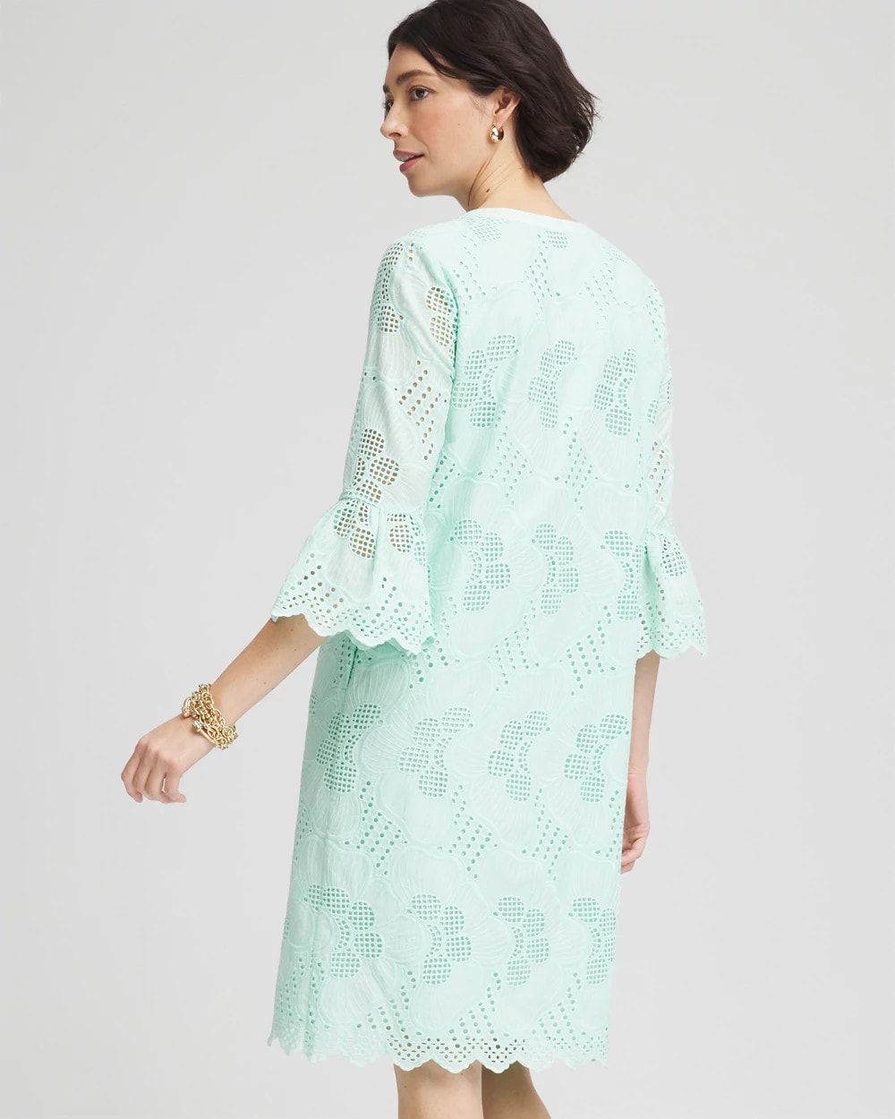 Chico's Trusted | Eyelet Cotton Voile Dress