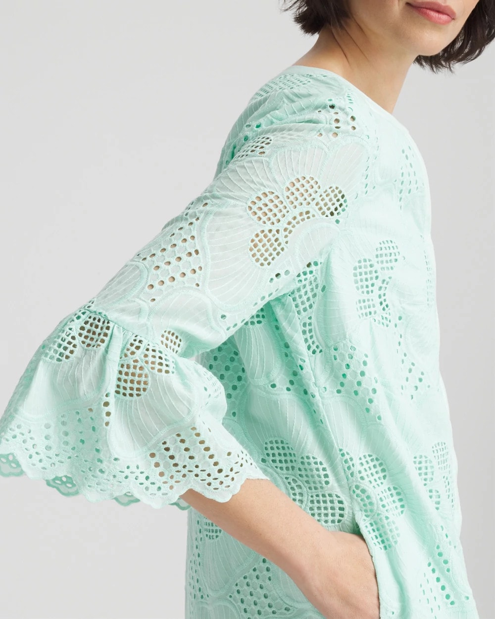 Chico's Trusted | Eyelet Cotton Voile Dress