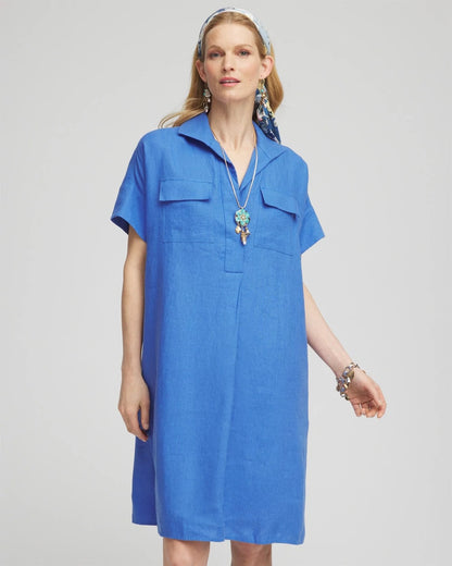 Chico's Deals | High-low Linen Shirtdress