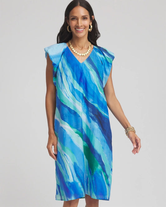 Chico's Great Value | Cotton-Silk Voile Popover Dress