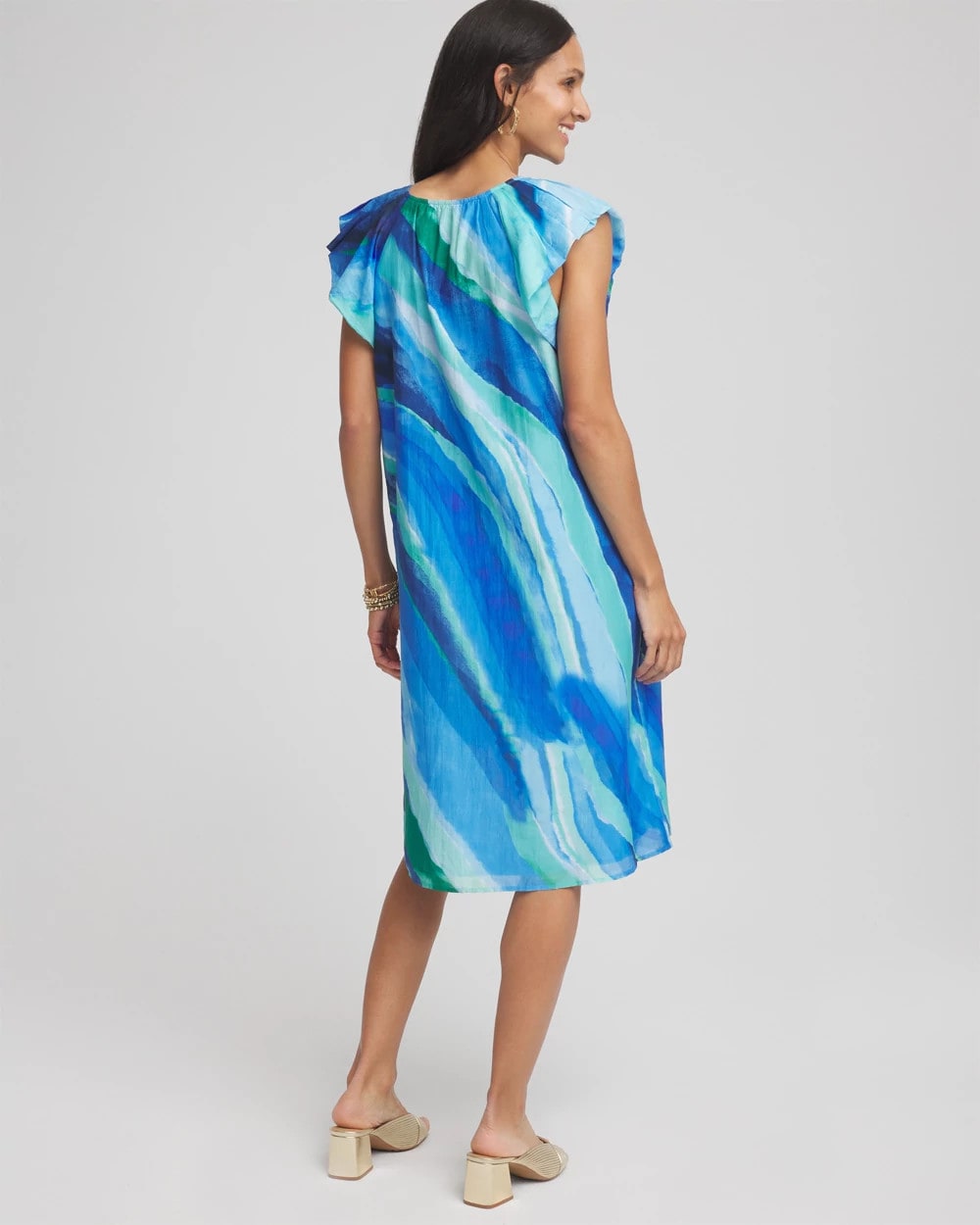 Chico's Great Value | Cotton-Silk Voile Popover Dress