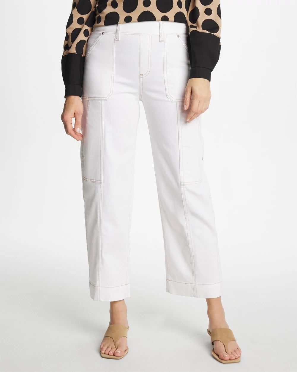 Chico's Special Offer | Utility Wide Pull-On Crop Jeans