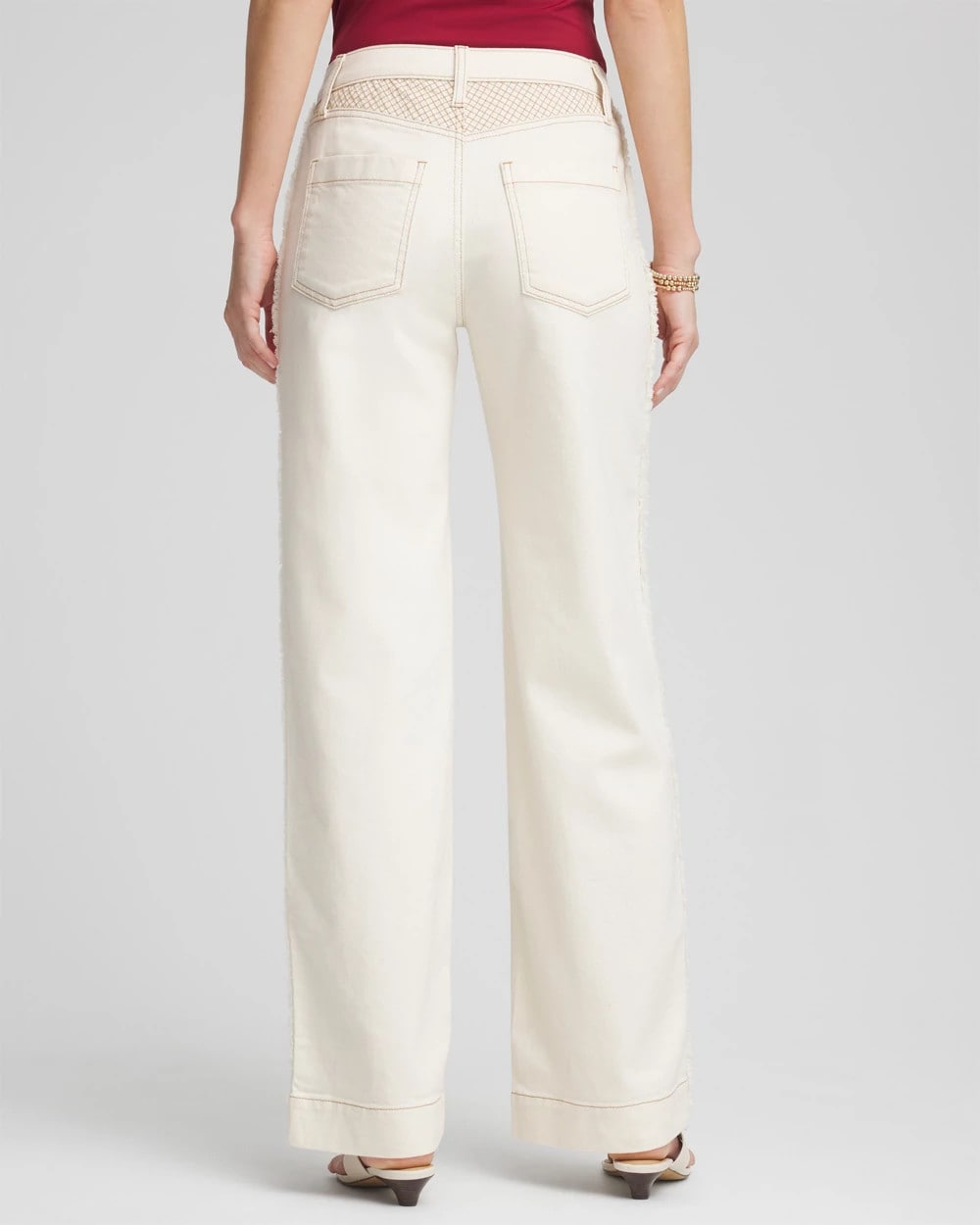 Chico's Latest | Sea Salt High-Rise Frayed Jeans
