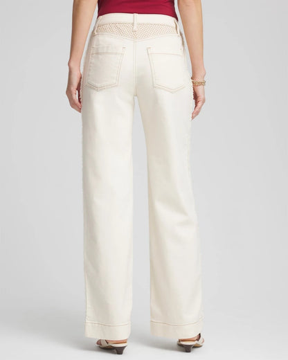 Chico's Latest | Sea Salt High-Rise Frayed Jeans