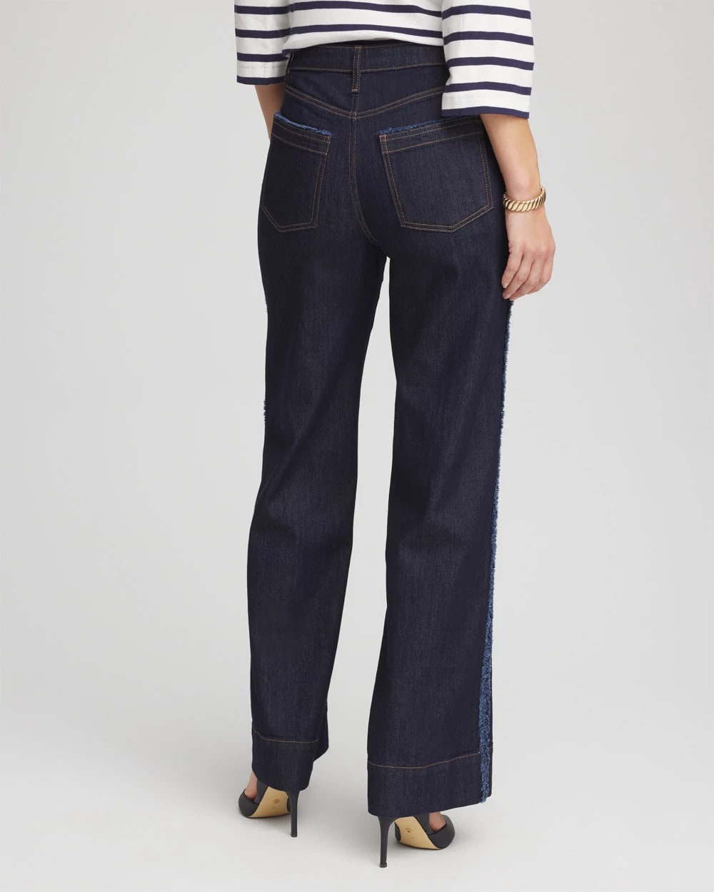 Chico's Featured | Frayed High-Rise Wide-Leg Jeans