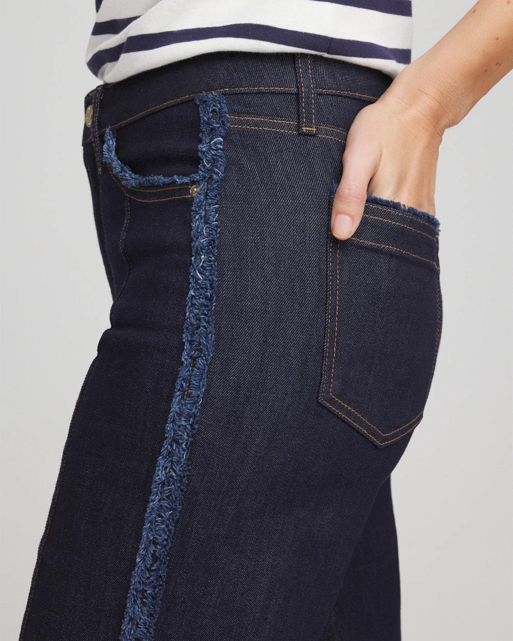 Chico's Featured | Frayed High-Rise Wide-Leg Jeans
